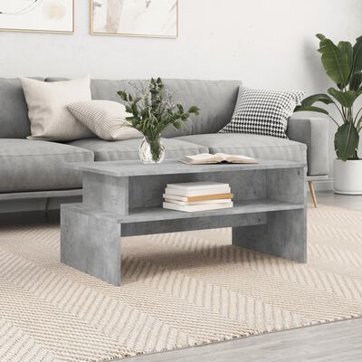 vidaXL Couchtisch Betongrau 90x55x42,5 cm Holzwerkstoff