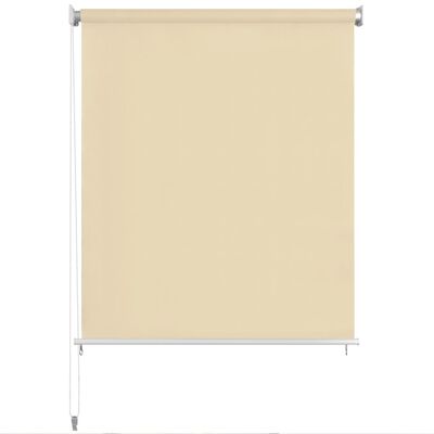 vidaXL Außenrollo 180 x 230 cm Cremeweiß