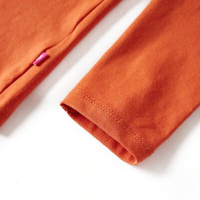 Kinder-Langarmshirt Dunkelorange 104