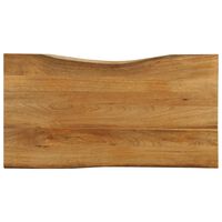 vidaXL Tischplatte mit Baumkante 120x60x3,8 cm Massivholz Mango