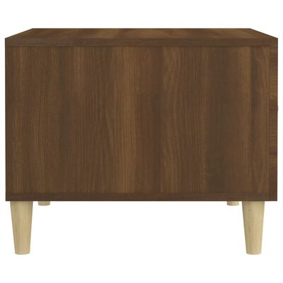 vidaXL Couchtisch Braun Eiche 50x50x40 cm Holzwerkstoff