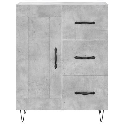 vidaXL Sideboard Betongrau 69,5x34x90 cm Holzwerkstoff