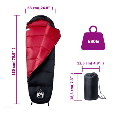 vidaXL Mumienschlafsack für Erwachsene Camping 3 Jahreszeiten