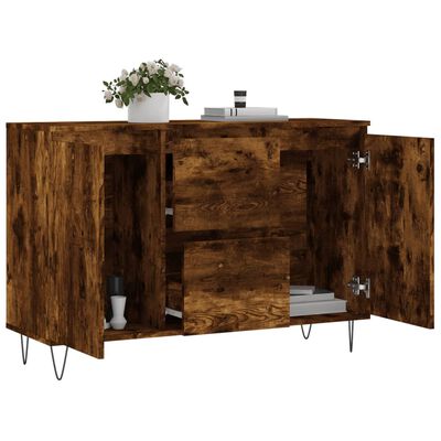 vidaXL Sideboard Räuchereiche 104x35x70 cm Holzwerkstoff