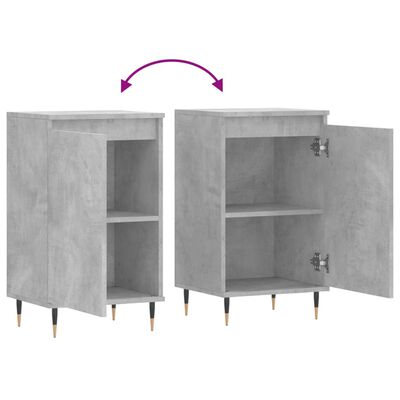 vidaXL Sideboards 2 Stk. Betongrau 40x35x70 cm Holzwerkstoff