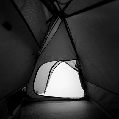 vidaXL Kuppel-Campingzelt 3 Personen Weiß Dunkel Wasserdicht