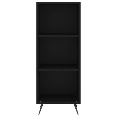 vidaXL Highboard Schwarz 34,5x32,5x180 cm Holzwerkstoff