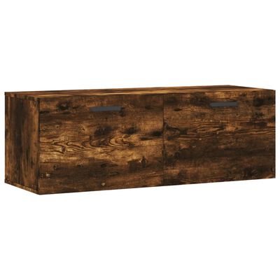 vidaXL Wandschrank Räuchereiche 100x36,5x35 cm Holzwerkstoff