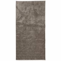 vidaXL Teppich ISTAN Hochflor Glänzend Grau 100x200 cm