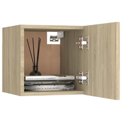 vidaXL 7-tlg. TV-Schrank-Set Sonoma-Eiche Holzwerkstoff