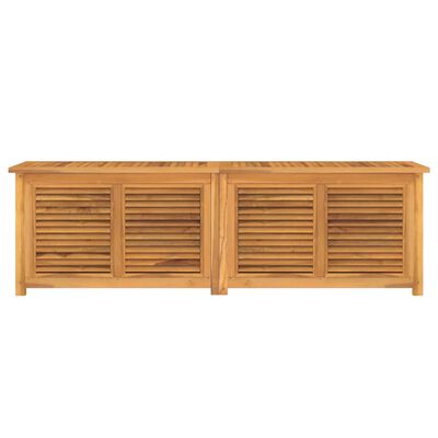 vidaXL Gartenbox mit Beutel 175x50x53 cm Massivholz Teak