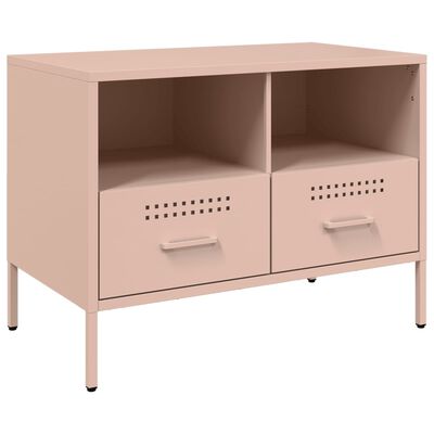 vidaXL TV-Schrank Rosa 68x39x50,5 cm Stahl