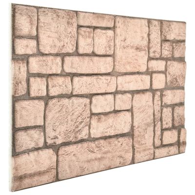 vidaXL 3D-Wandpaneele 11 Stk. Beige Backstein-Optik EPS