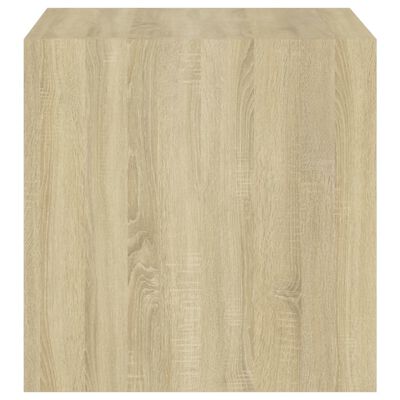 vidaXL Wandschrank Weiß Sonoma-Eiche 37x37x37 cm Holzwerkstoff