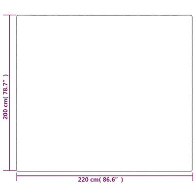 vidaXL Gewichtsdecke mit Bezug Grau 200x220 cm 9 kg Stoff