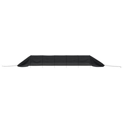 vidaXL Netztunnel Schwarz 300x50x48,5 cm Stahl und Polyethylen