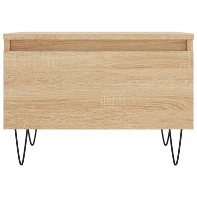 vidaXL Couchtische 2 Stk. Sonoma-Eiche 50x46x35 cm Holzwerkstoff