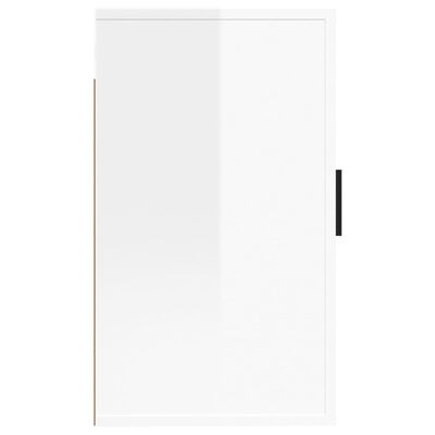 vidaXL TV-Wandschrank Hochglanz-Weiß 40x34,5x60 cm