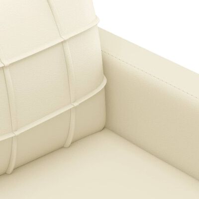 vidaXL B-Ware 2-Sitzer-Sofa Creme 120 cm Kunstleder