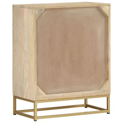 vidaXL Sideboard mit 2 Türen 55x30x70 cm Massivholz Mango