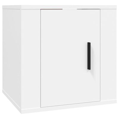 vidaXL 7-tlg. TV-Schrank-Set Weiß Holzwerkstoff