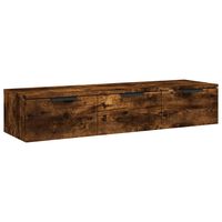 vidaXL Wandschrank Räuchereiche 102x30x20 cm Holzwerkstoff