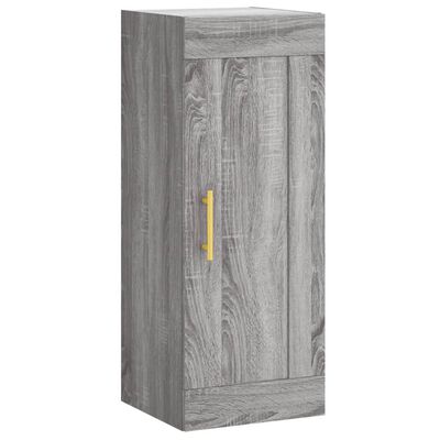 vidaXL Highboard Grau Sonoma 34,5x34x180 cm Holzwerkstoff