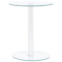 vidaXL Couchtisch Transparent 40 cm Hartglas