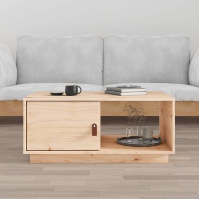 vidaXL Couchtisch 80x50x35,5 cm Massivholz Kiefer