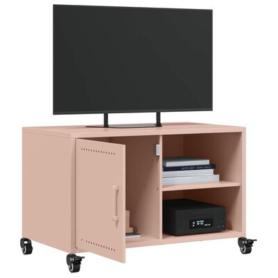 vidaXL TV-Schrank Rosa 68x39x43,5 cm Stahl