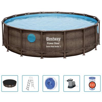 Bestway Power Steel Swimmingpool-Set 488x122 cm