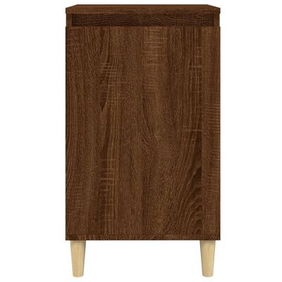 vidaXL Nachttische 2 Stk. Braun Eichen-Optik 40x35x70 cm Holzwerkstoff