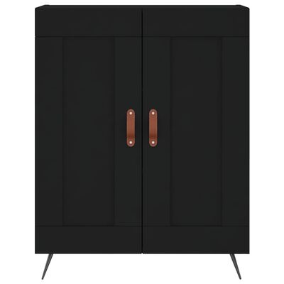 vidaXL Highboard Schwarz 69,5x34x180 cm Holzwerkstoff