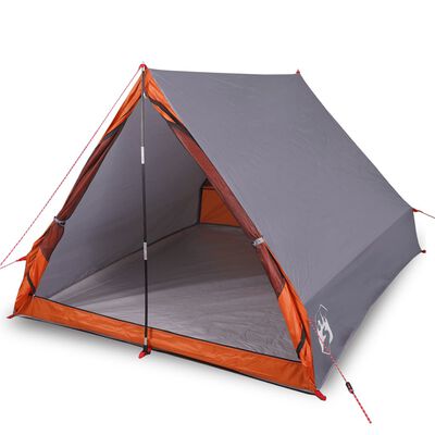 vidaXL Campingzelt A-Form 2 Personen Grau Wasserdicht