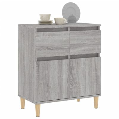 vidaXL Sideboard Grau Sonoma 60x35x70 cm Holzwerkstoff