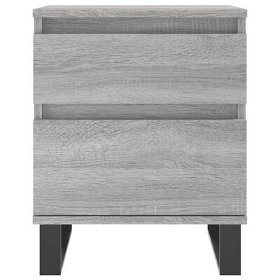 vidaXL Nachttische 2 Stk. Grau Sonoma 40x35x50 cm Holzwerkstoff