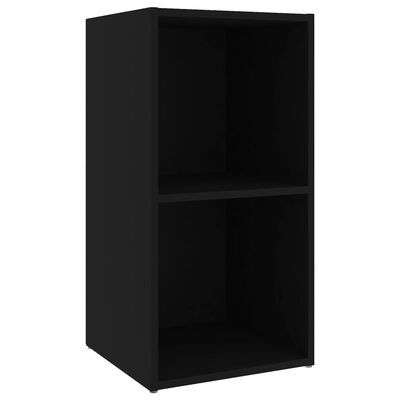 vidaXL TV-Schrank Schwarz 72x35x36,5 cm Holzwerkstoff