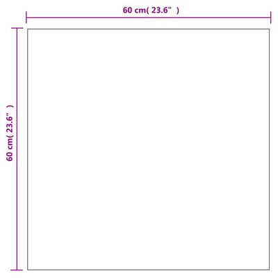 vidaXL Wandspiegel mit LED-Beleuchtung Quadratisch Glas