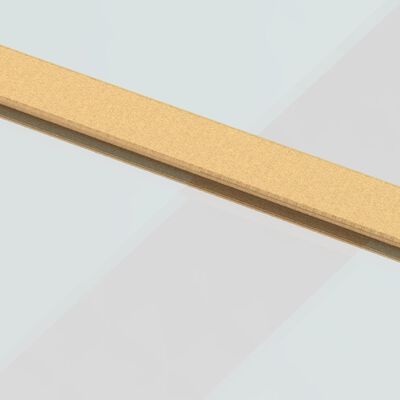 vidaXL Schiebetür Golden 102,5x205 cm ESG-Klarglas und Aluminium