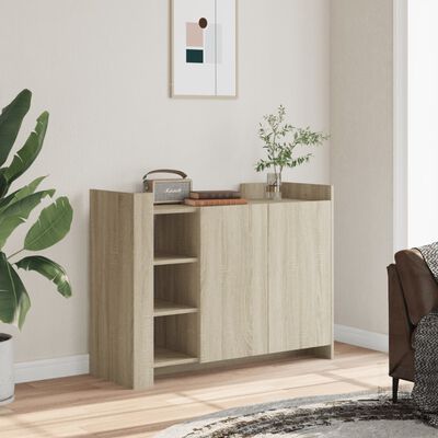 vidaXL Sideboard Sonoma-Eiche 100x35x75 cm Holzwerkstoff