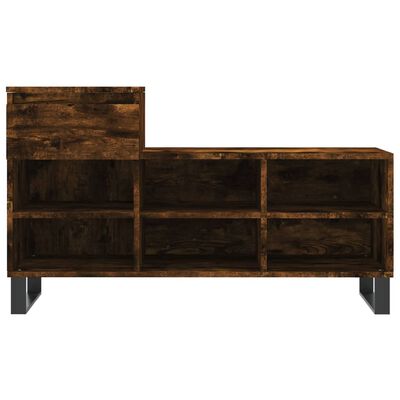 vidaXL Schuhregal Räuchereiche 102x36x60 cm Holzwerkstoff