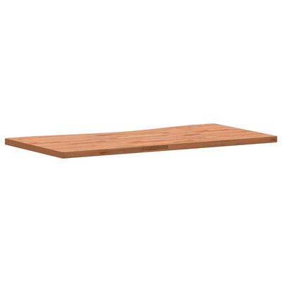 vidaXL Schreibtischplatte 100x(45-50)x2,5 cm Massivholz Buche