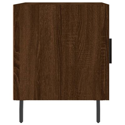 vidaXL Nachttische 2 Stk. Braun Eichen-Optik 40x40x50 cm Holzwerkstoff