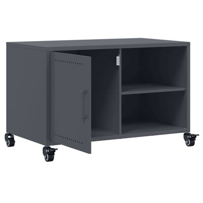 vidaXL TV-Schrank Anthrazit 68x39x43,5 cm Stahl