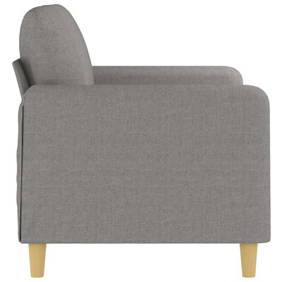 vidaXL 2-Sitzer-Sofa Hellgrau 120 cm Stoff