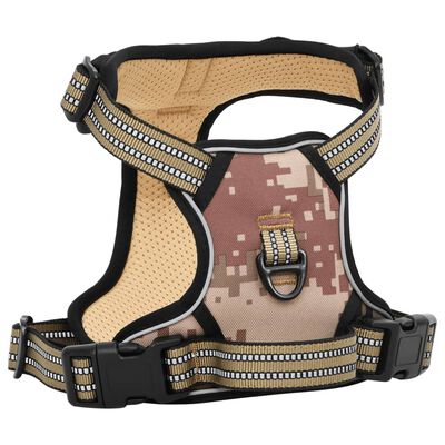 vidaXL Hundegeschirr mit Leine & Halsband Verstellbar Camouflage L