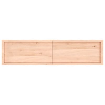 vidaXL Tischplatte 160x40x(2-4) cm Massivholz Unbehandelt Baumkante