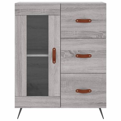 vidaXL Highboard Grau Sonoma 69,5x34x180 cm Holzwerkstoff