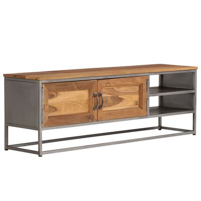 vidaXL TV-Schrank Recyceltes Teakholz und Stahl 120x30x40 cm