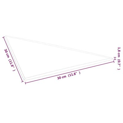 vidaXL Wandpaneele 12 Stk. Weinrot 30x30 cm Stoff 0,54 m²